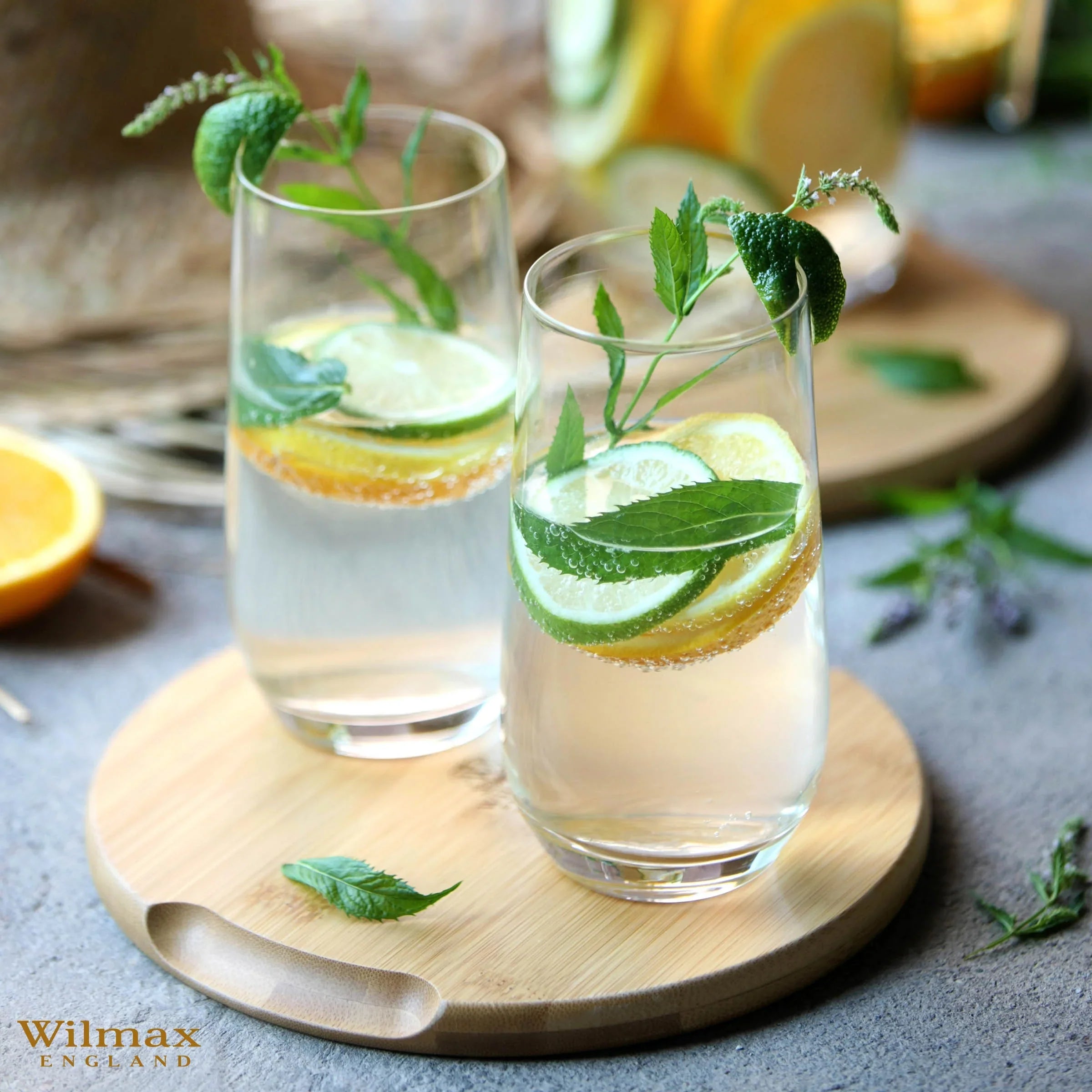 Wilmax Longdrinkglas 500 ml 2er-Set Transparent aus Crystalline-Serie