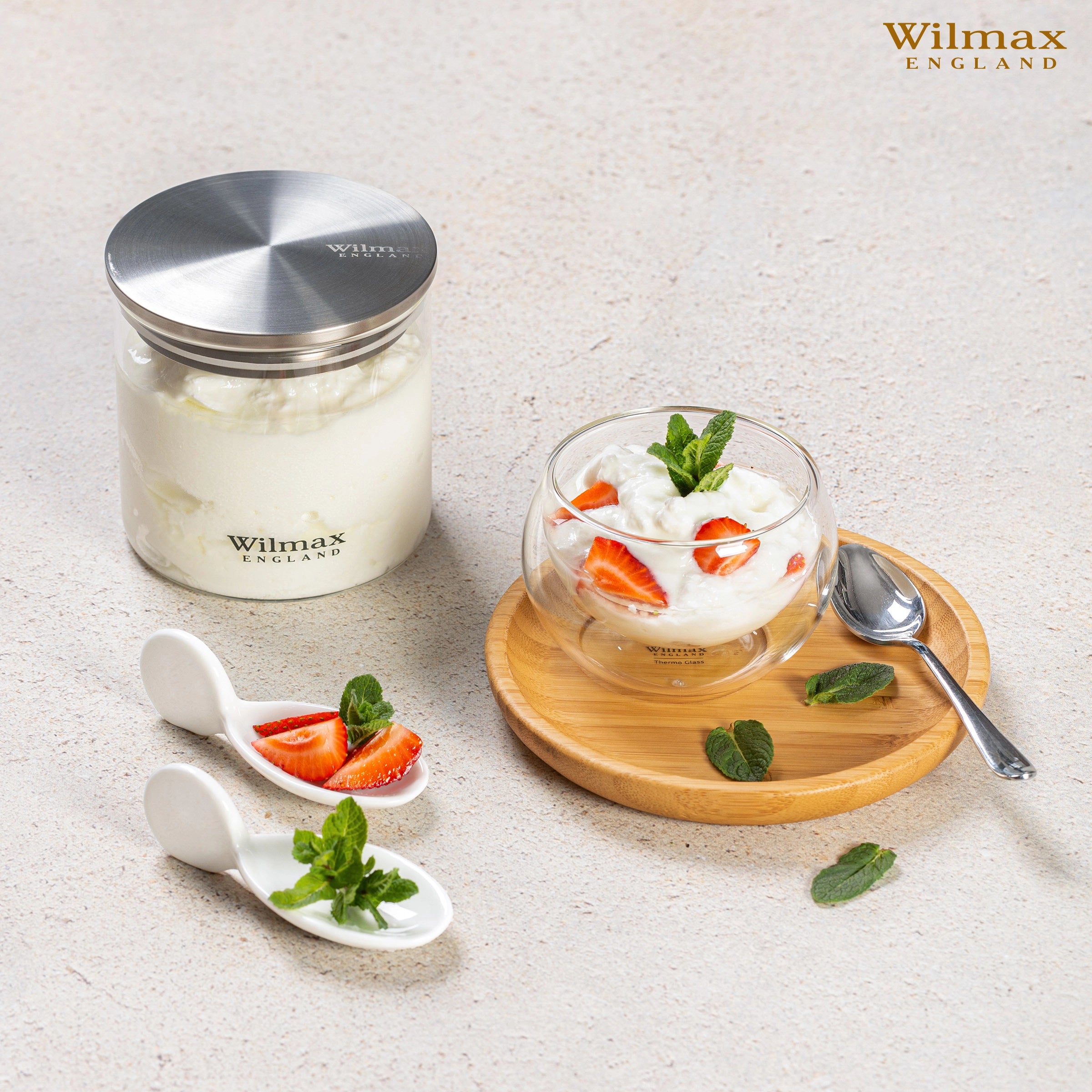 Wilmax Thermo-Glas Vorratsglas mit Deckel – WL-888512/A