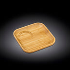 Wilmax Unterteller 17,5 × 17,5 cm Natur aus Bambus