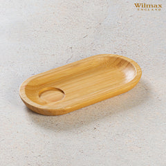 Wilmax Bambus Unterteller, Kapsel-Form, 30,5 x 15 cm – WL-771119/A