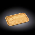Wilmax Unterteller 28 × 17,5 cm Natur aus Bambus