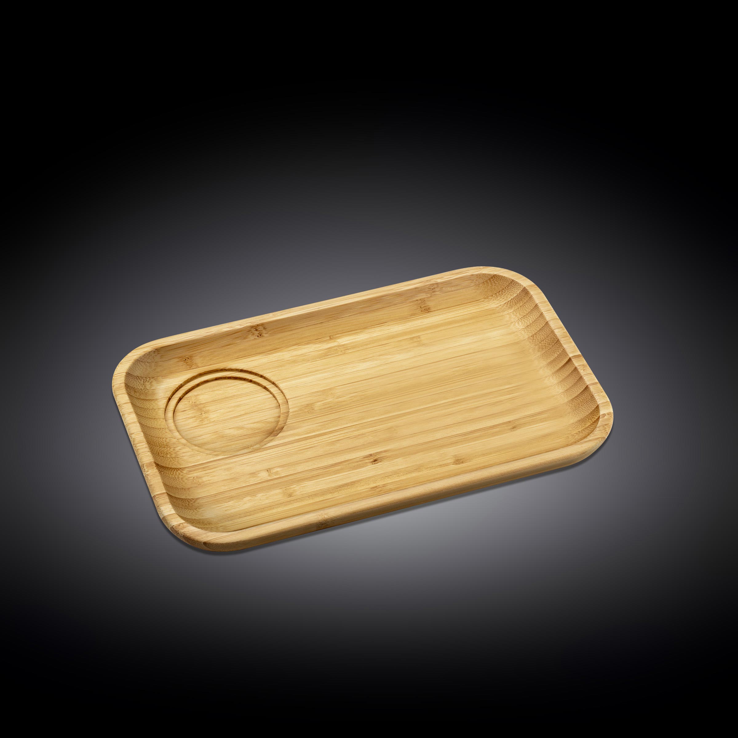 Wilmax Bambus Unterteller 28x17,5 cm Natur WL-771126/A