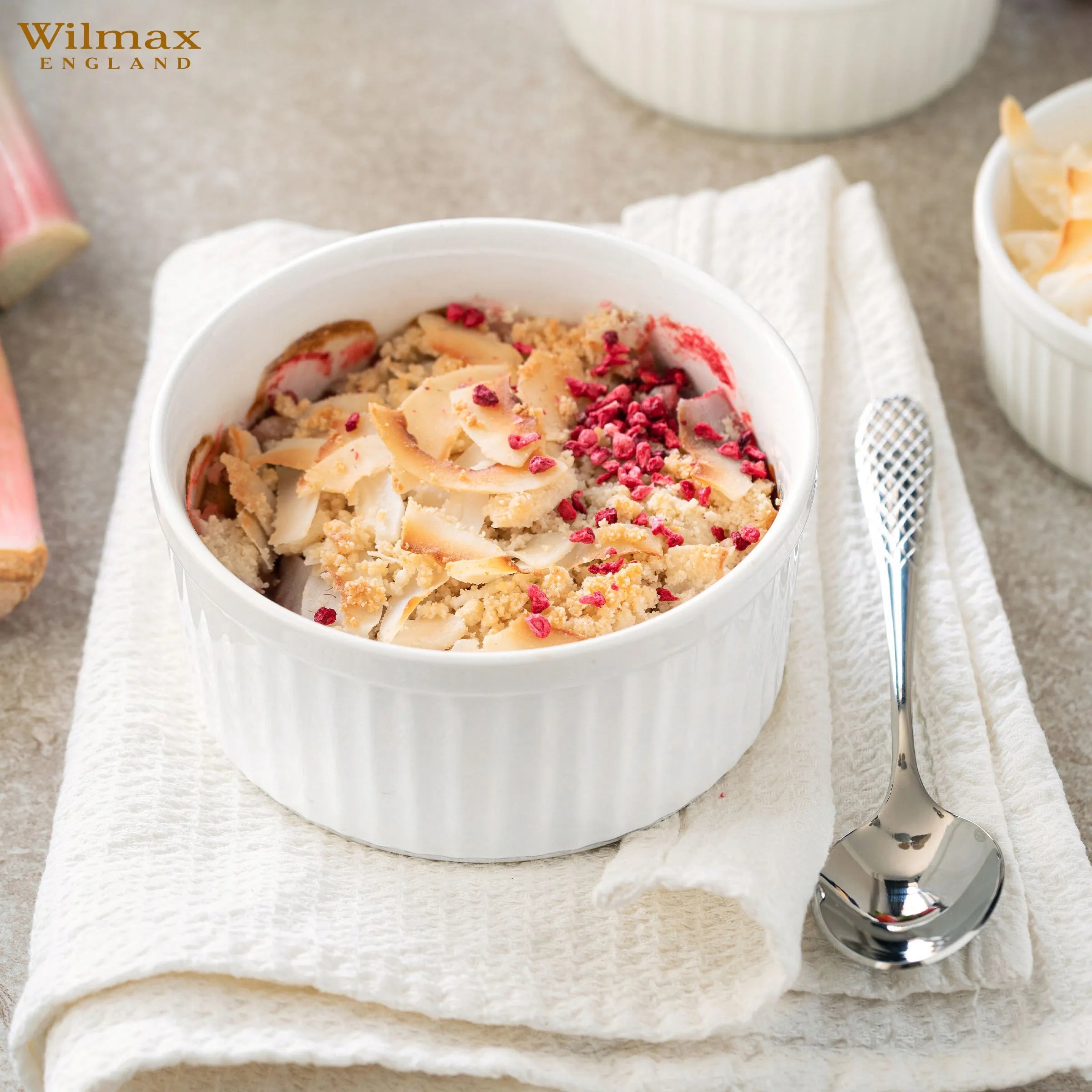 Wilmax Ramekin 3-teilig Weiß aus Porzellan