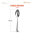 Wilmax Tafellöffel 21 cm 2er-Set Silber aus Edelstahl