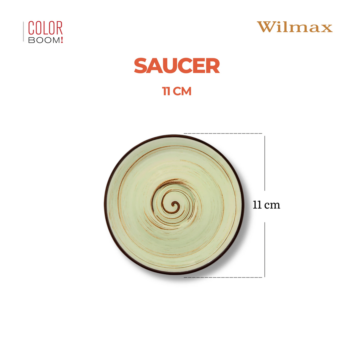 Wilmax Untertasse 11 cm Pistazie aus Porzellan