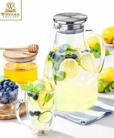 Wilmax Doppelwandiger Becher 400 ml Transparent aus Glas