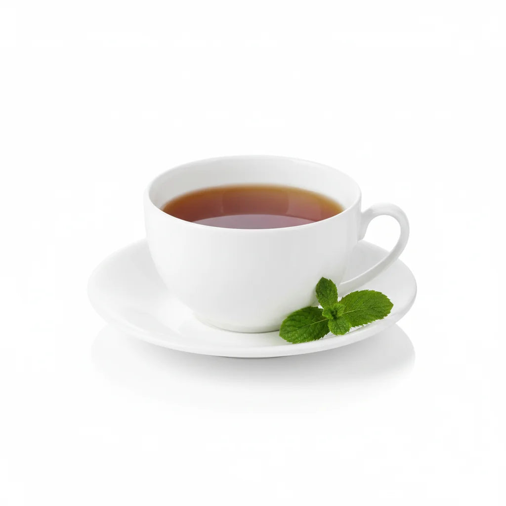 Wilmax Tasse mit Untertasse 250 ml Weiß aus Porzellan
