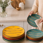 Wilmax Teller 28 cm Gelb aus Porzellan
