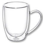 Wilmax Doppelwandiger Thermobecher 500 ml Transparent aus Glas