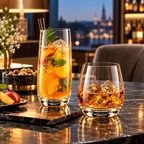 Wilmax Whiskyglas 400 ml 2er-Set Transparent aus Wilmax Crystalline-Serie