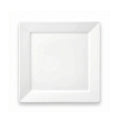 Wilmax Quadratische Servierplatte 29,5 × 29,5 cm Weiß aus Porzellan