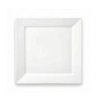 Wilmax Quadratische Servierplatte 29,5 × 29,5 cm Weiß aus Porzellan