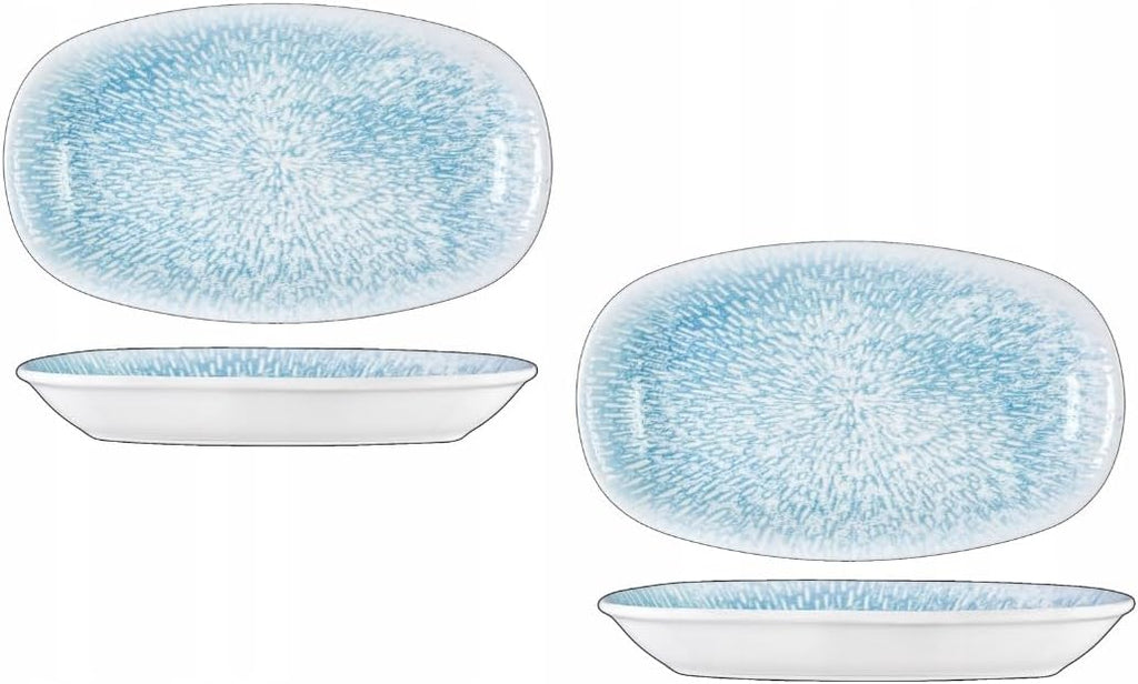 Wilmax Schale 20 × 11 cm 2er-Set Mehrfarbig aus Porzellan