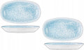 Wilmax Schale 20 × 11 cm 2er-Set Mehrfarbig aus Porzellan