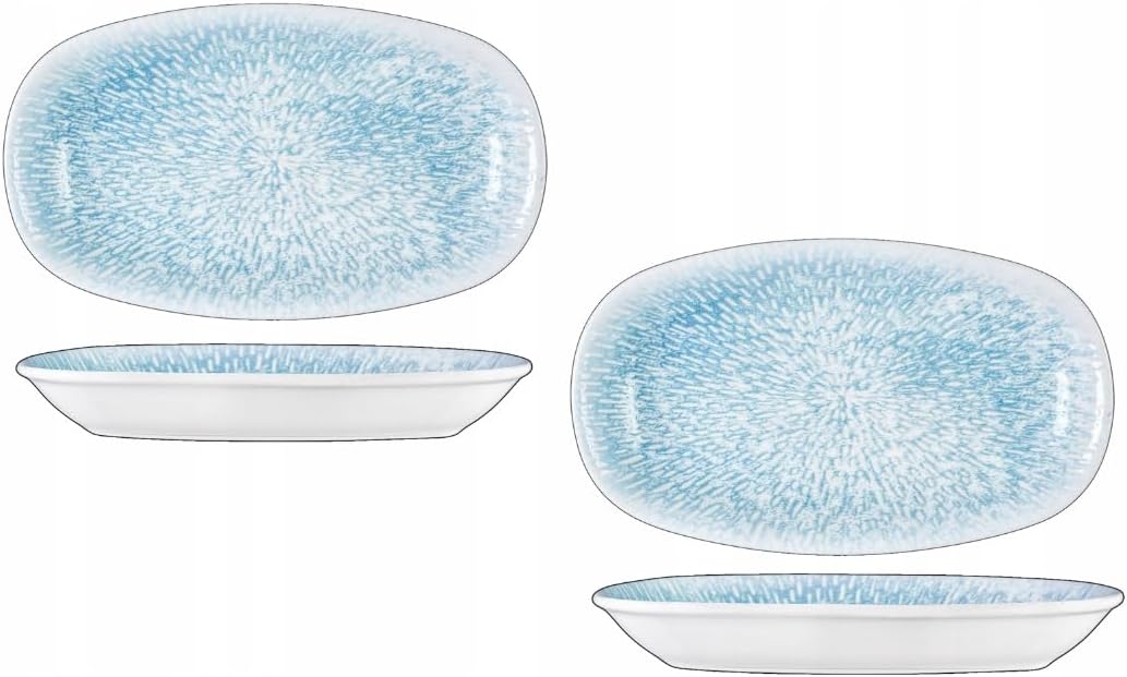 Wilmax Schale 20 × 11 cm 2er-Set Mehrfarbig aus Porzellan