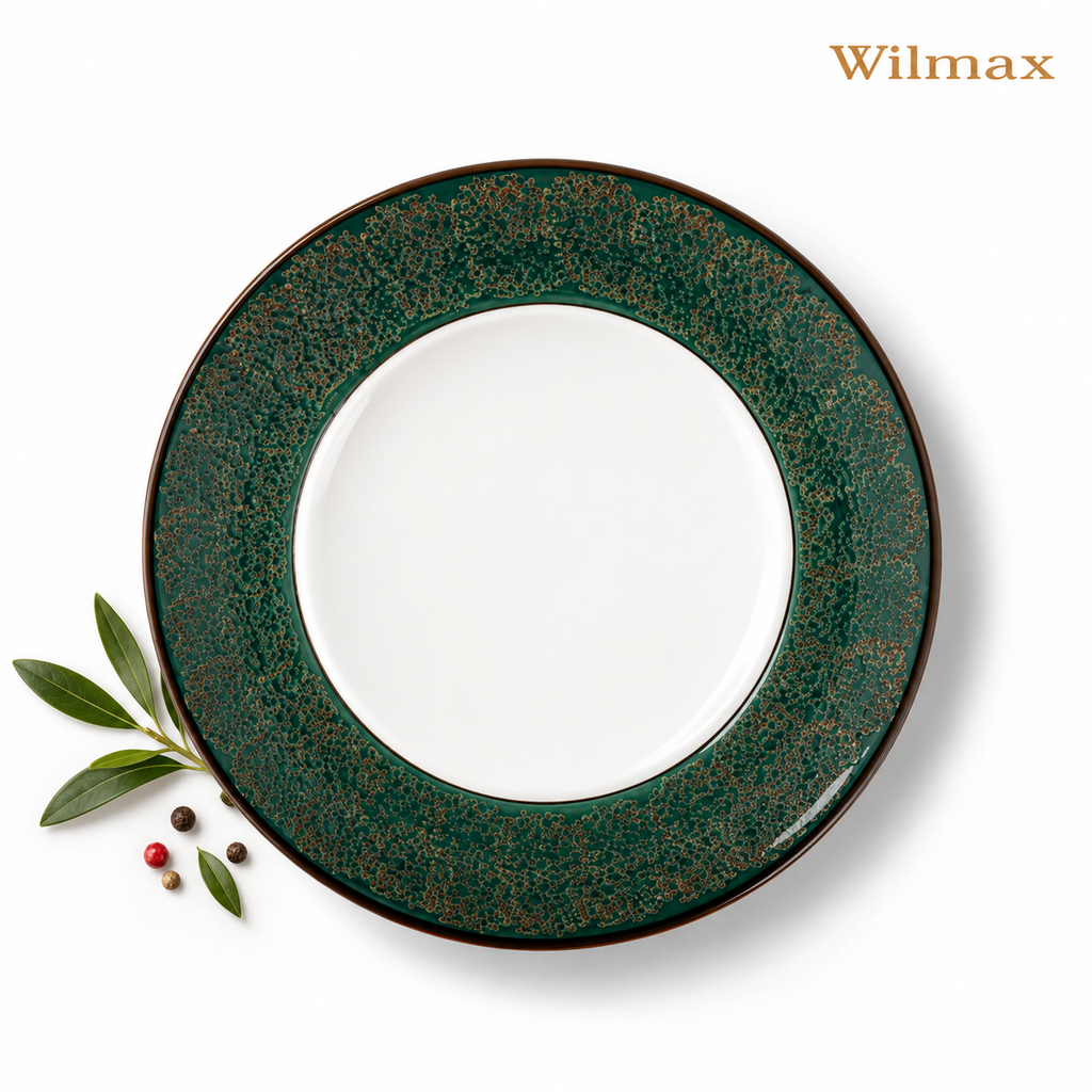 Wilmax Teller 20 cm Grün aus Porzellan