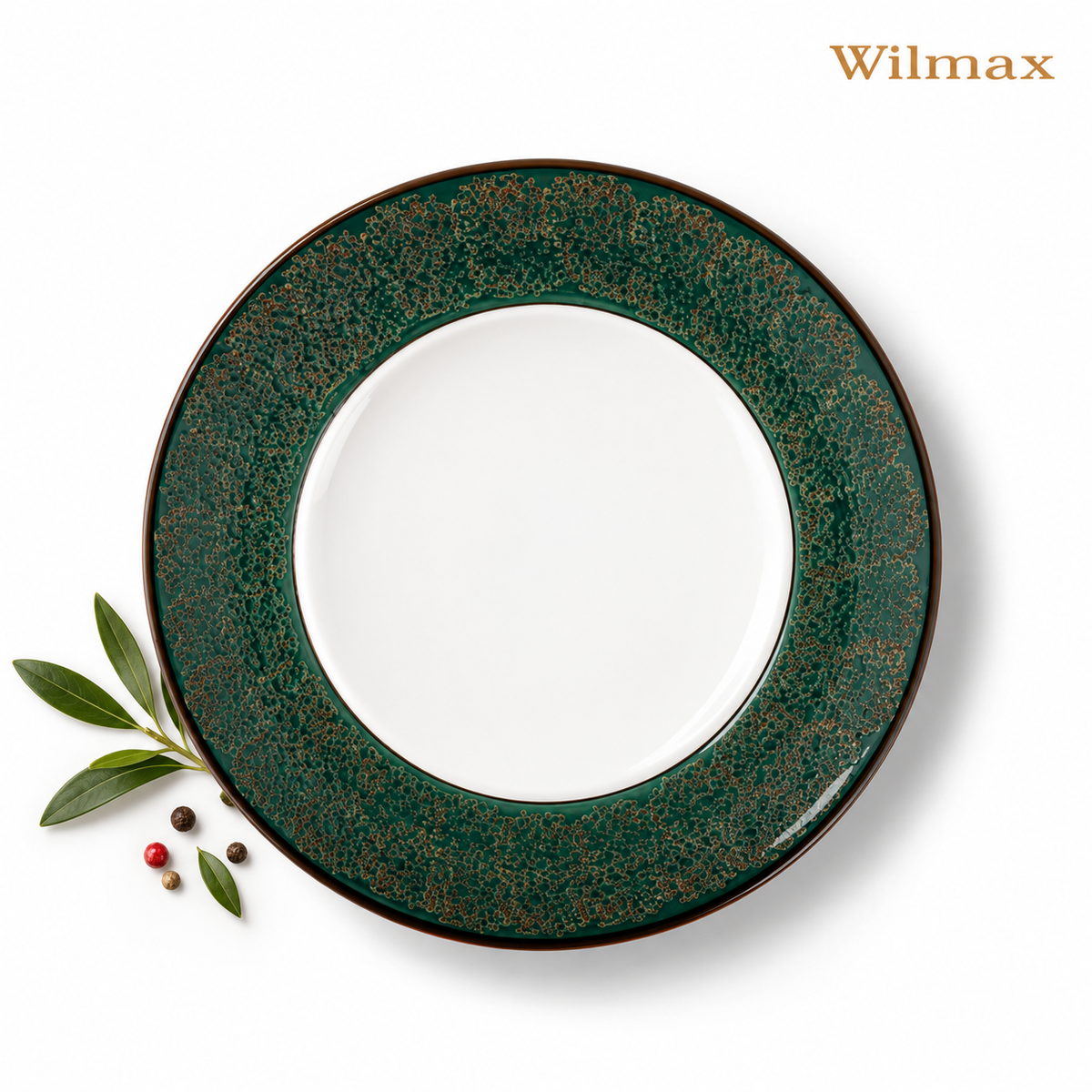 Wilmax Teller 20 cm Grün aus Porzellan
