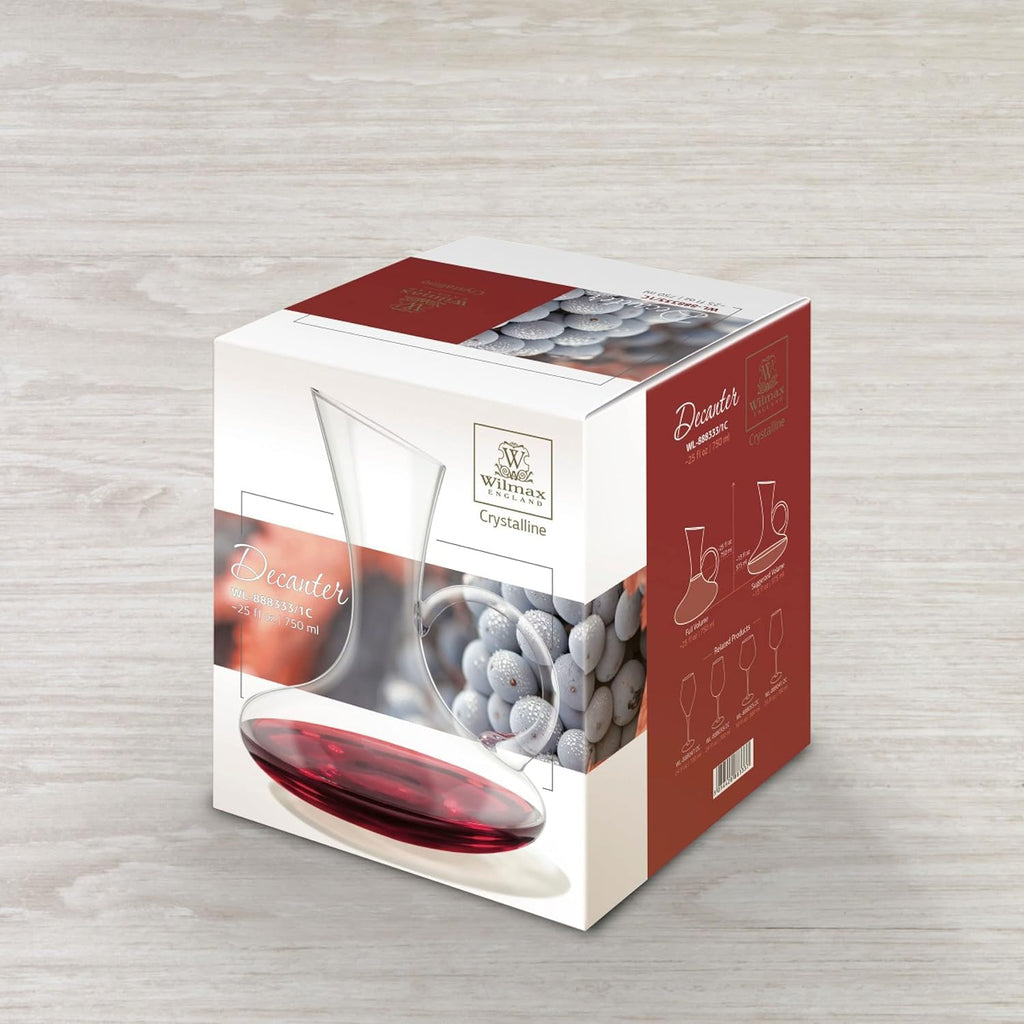 Wilmax Weinkaraffe 750 ml Kristallglas Transparent WL-888333/1C