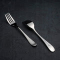 Wilmax Dessertgabel 16 cm 2er-Set Silber aus Edelstahl