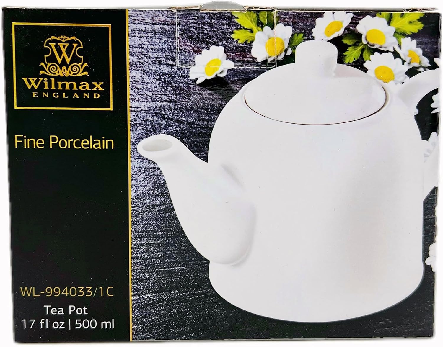 Wilmax Teekanne 500 ml  Weiß Porzellan WL-994033/1C