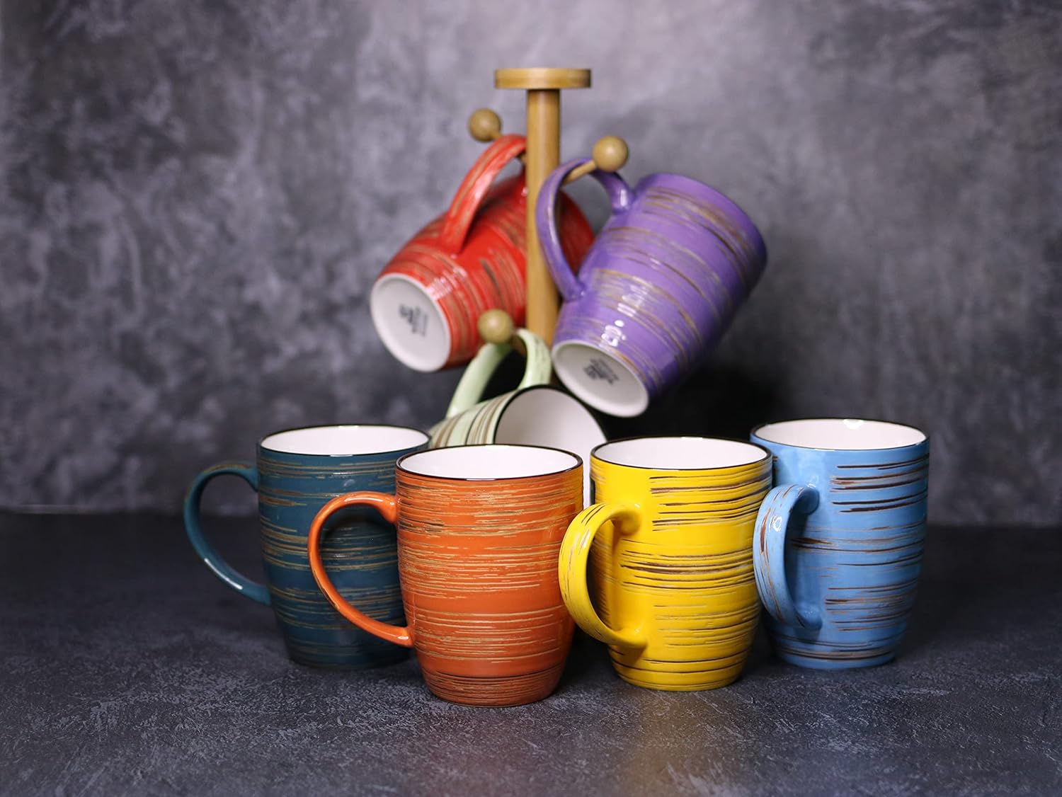 Wilmax ColorBoom cups 460 ml, set of 6 WL-669337/A6