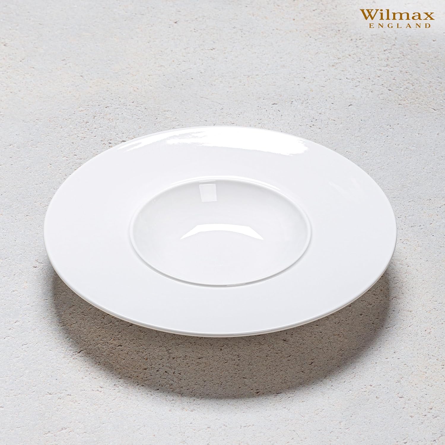 Wilmax Tiefer Teller 28 cm aus Porzellan, vielseitig einsetzbar – WL-991271/A