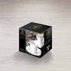 Wilmax Kaffeetassen mit Untertassen 160 ml 2er-Set Weiß aus Porzellan