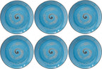 Wilmax Teller 20 cm Blau Porzellan 6er Set WL-669612/A6