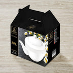 Wilmax Kaffee- und Teekanne mit integriertem Ausgusssieb mit integriertem Ausgusssieb 900 ml Weiß aus Porzellan