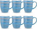 Wilmax Becher 460 ml 6er-Set Blau aus Porzellan