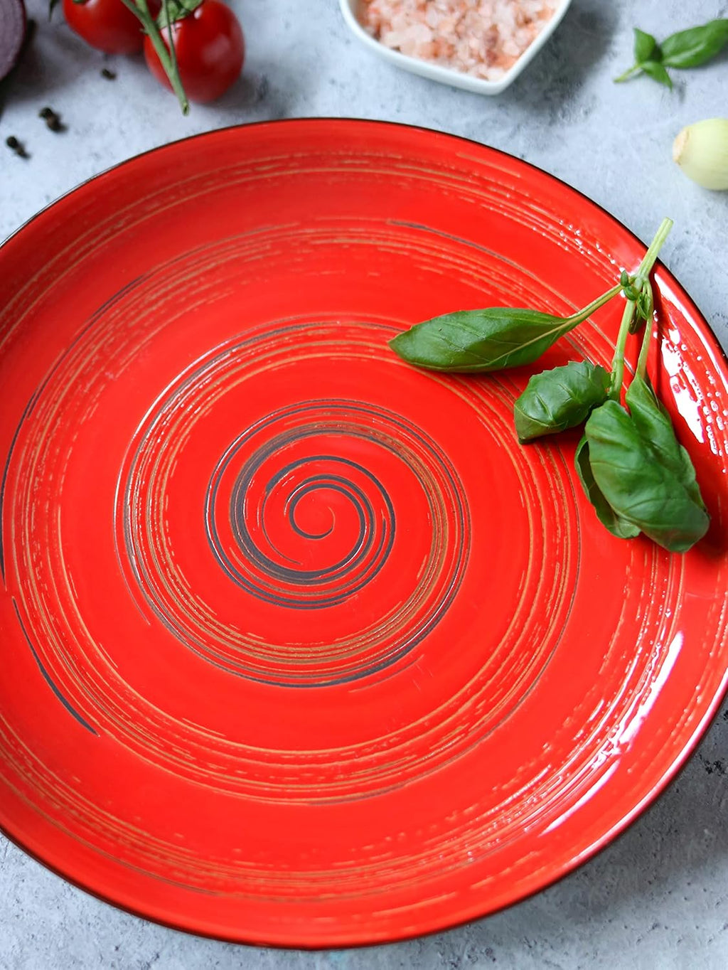 Wilmax Teller 20 cm Rot Porzellan 6er Set WL-669212/A6