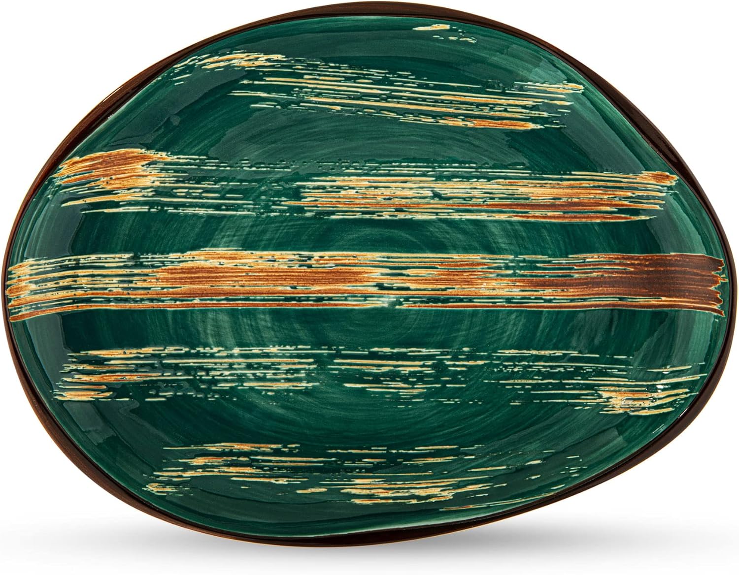 Wilmax Servierplatte 33x24,5 cm Grün Porzellan WL-668542/A