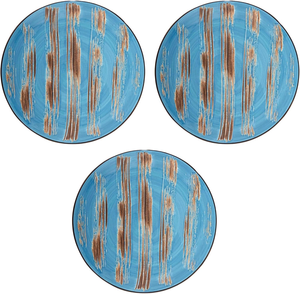 Wilmax Teller 23 cm Blau Porzellan 3er Set WL-668613/A3