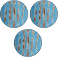 Wilmax Teller 23 cm Blau Porzellan 3er Set WL-668613/A3