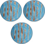 Wilmax Teller 23 cm Blau Porzellan 3er Set WL-668613/A3