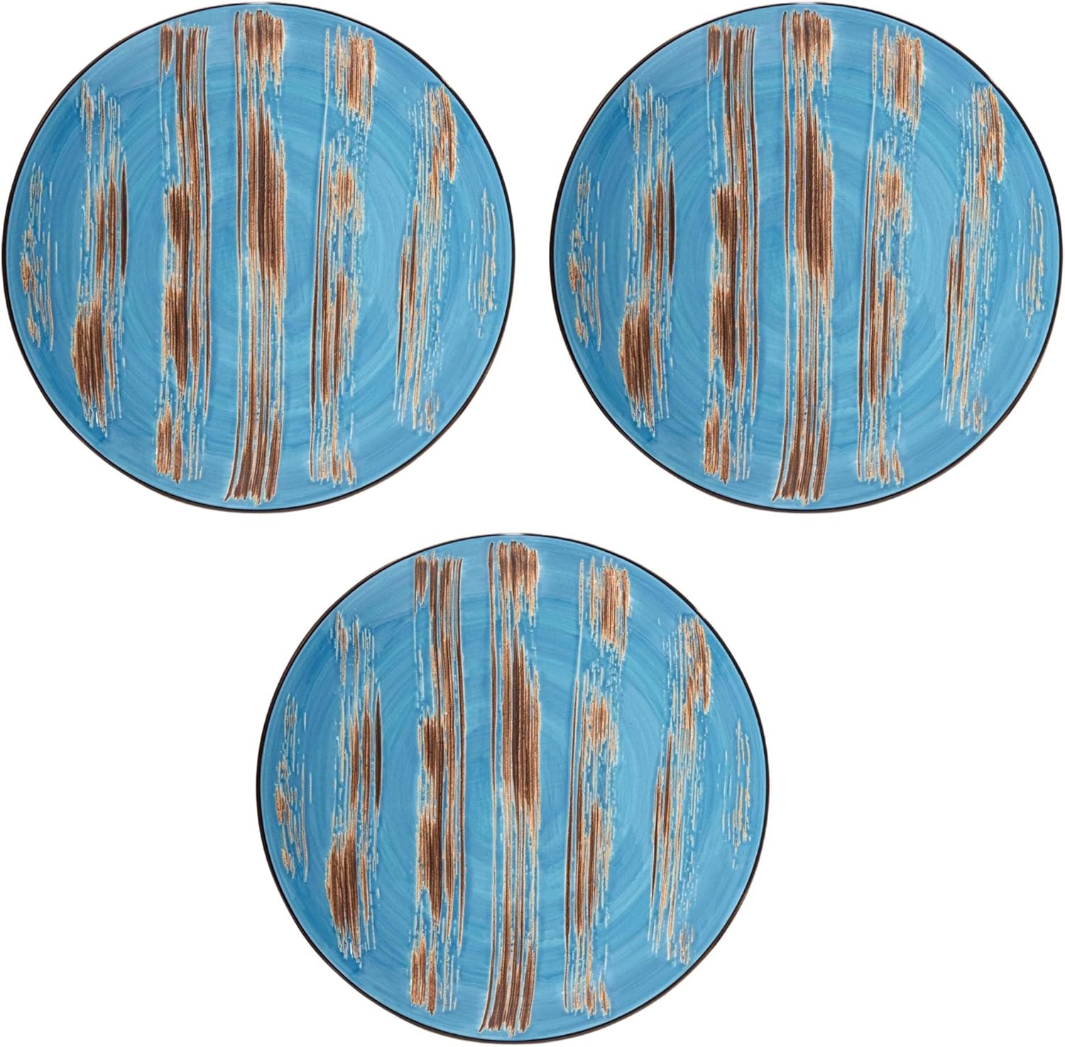 Wilmax Teller 23 cm Blau Porzellan 3er Set WL-668613/A3