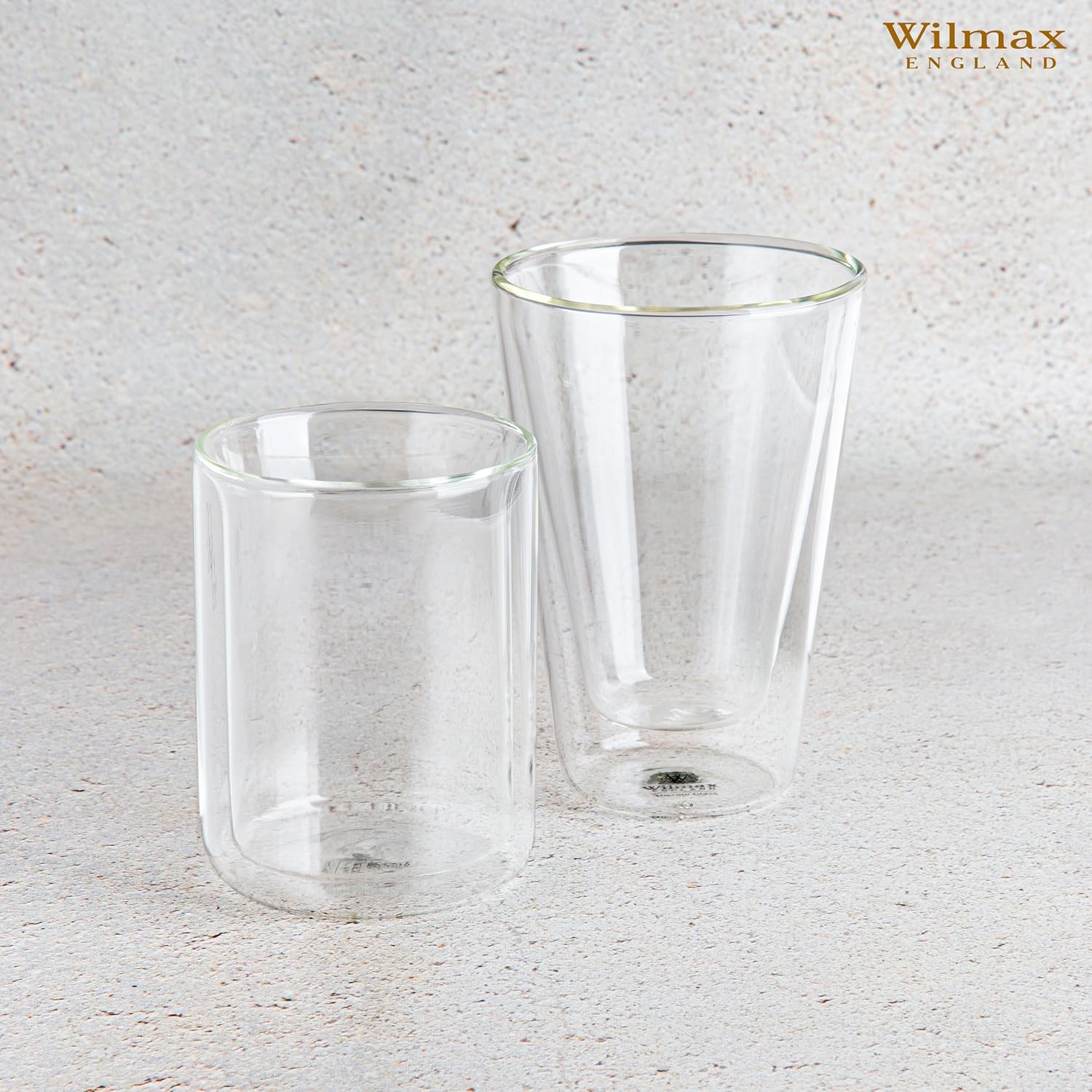 Wilmax Glas mit Doppelwand, 200 ml, 6er Set, WL-888782/A6