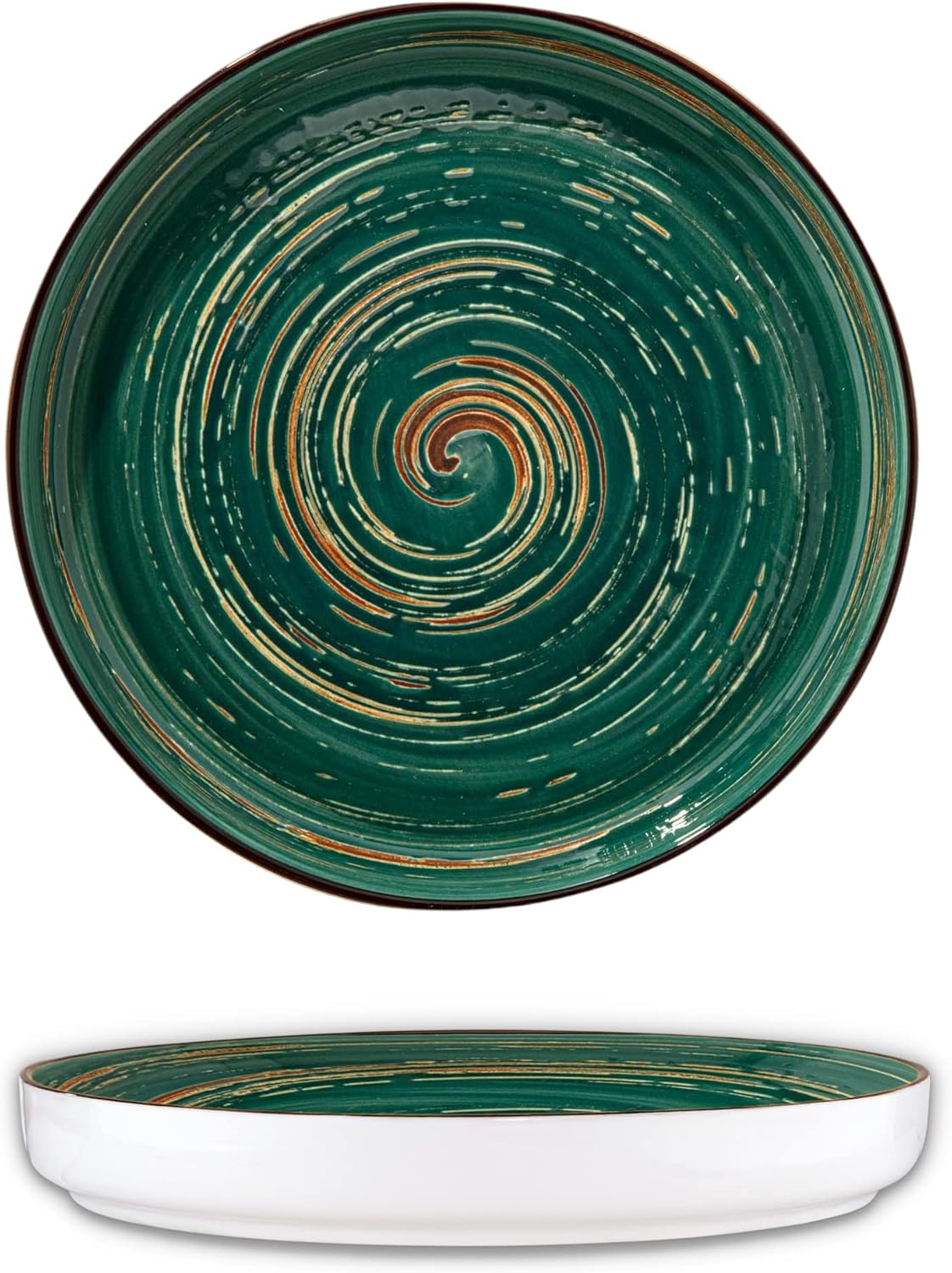 Wilmax Teller 28 cm Grün aus Porzellan