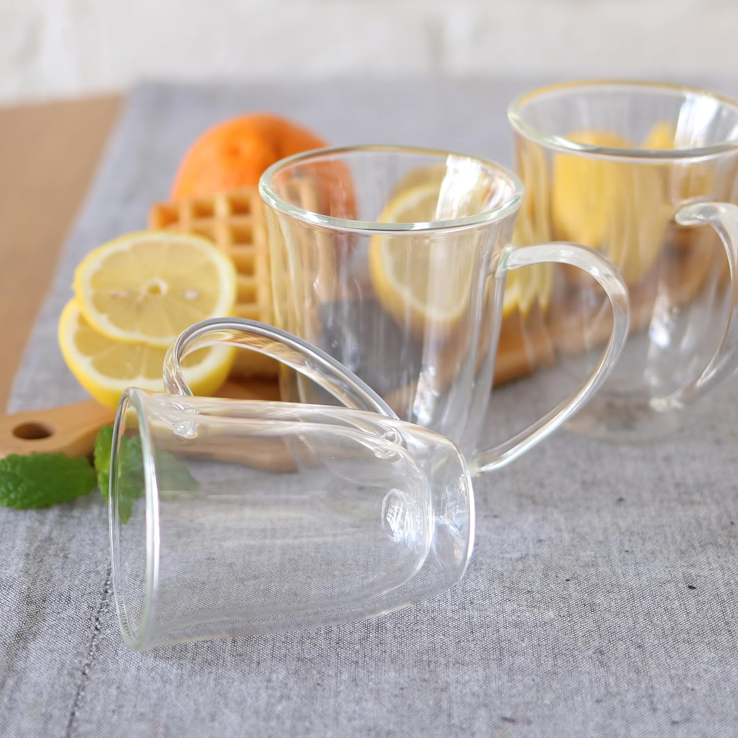 Wilmax Doppelwandige Glastasse 300 ml Borosilikatglas 6er Set WL-888726/A6