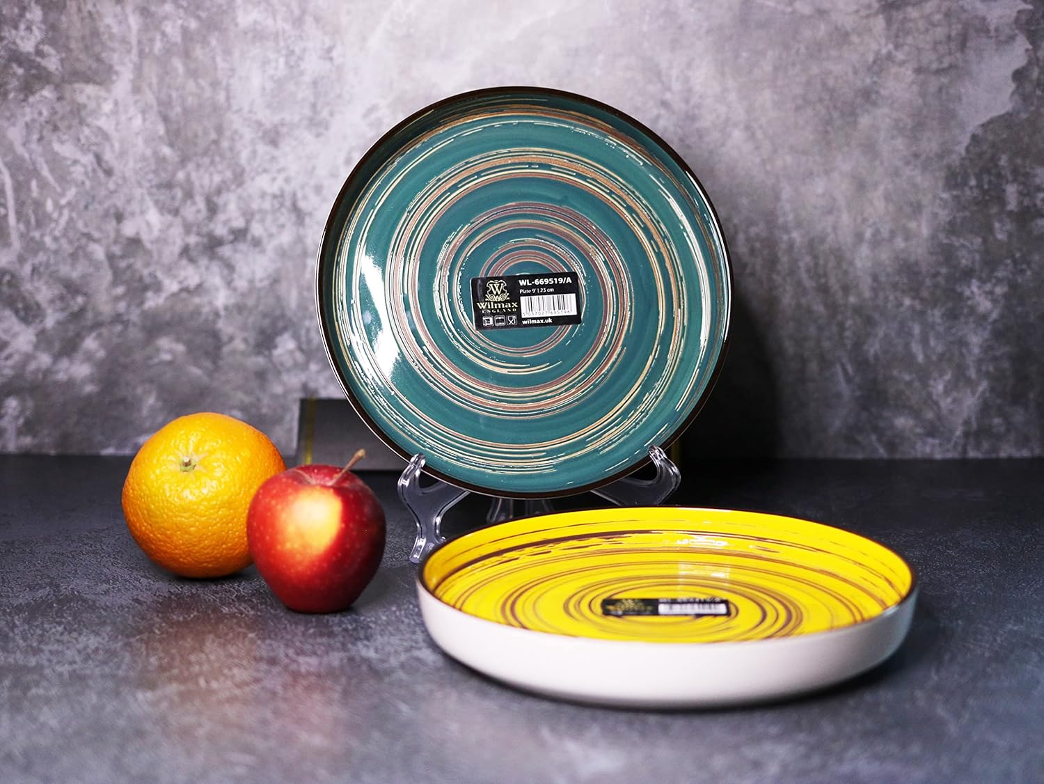 Wilmax Teller 23 cm Grün aus Porzellan
