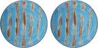 Wilmax Teller 28 cm Blau Porzellan 2er Set WL-668616/A2