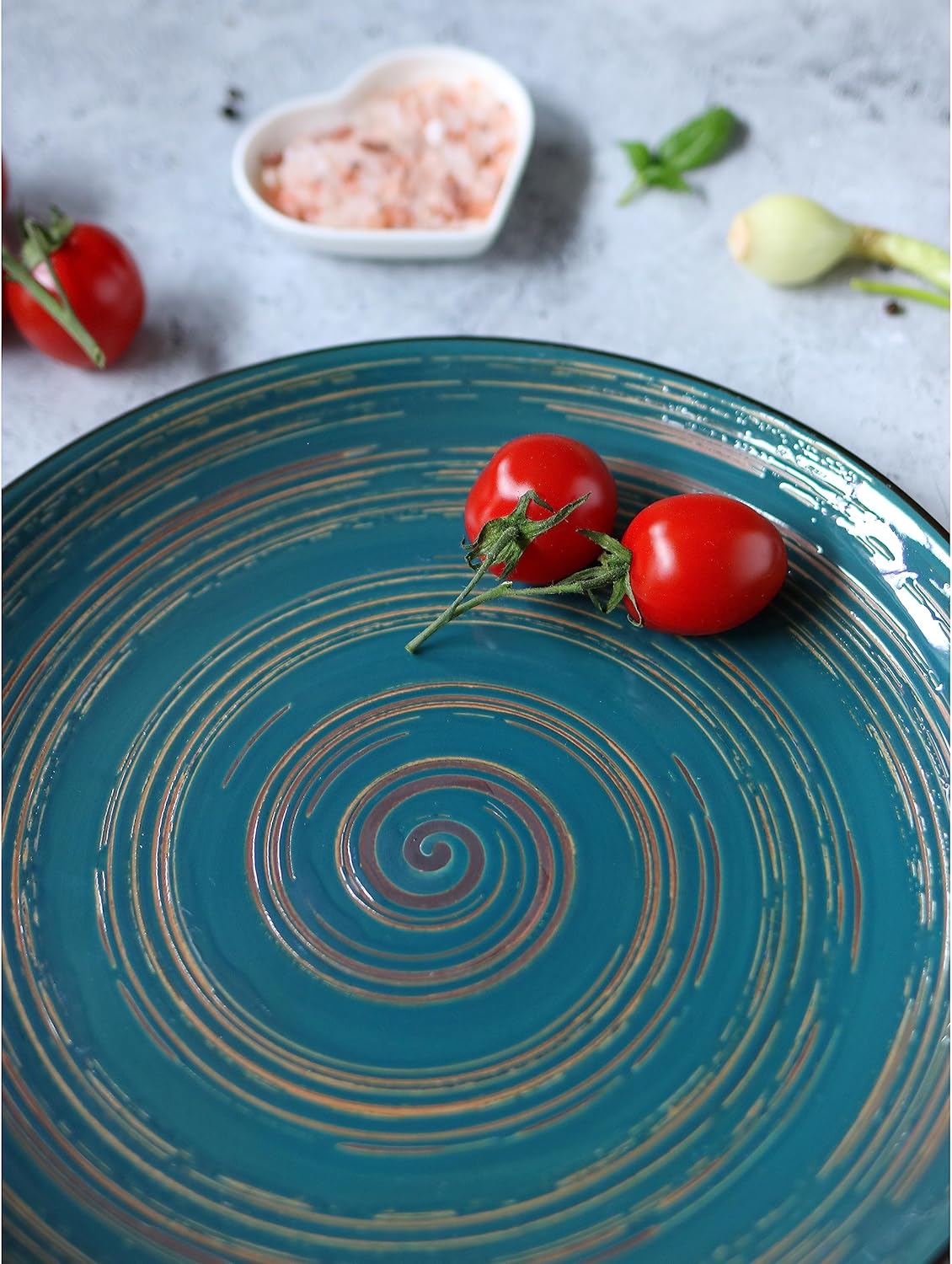 Wilmax Teller 20,5 cm Grün aus Porzellan