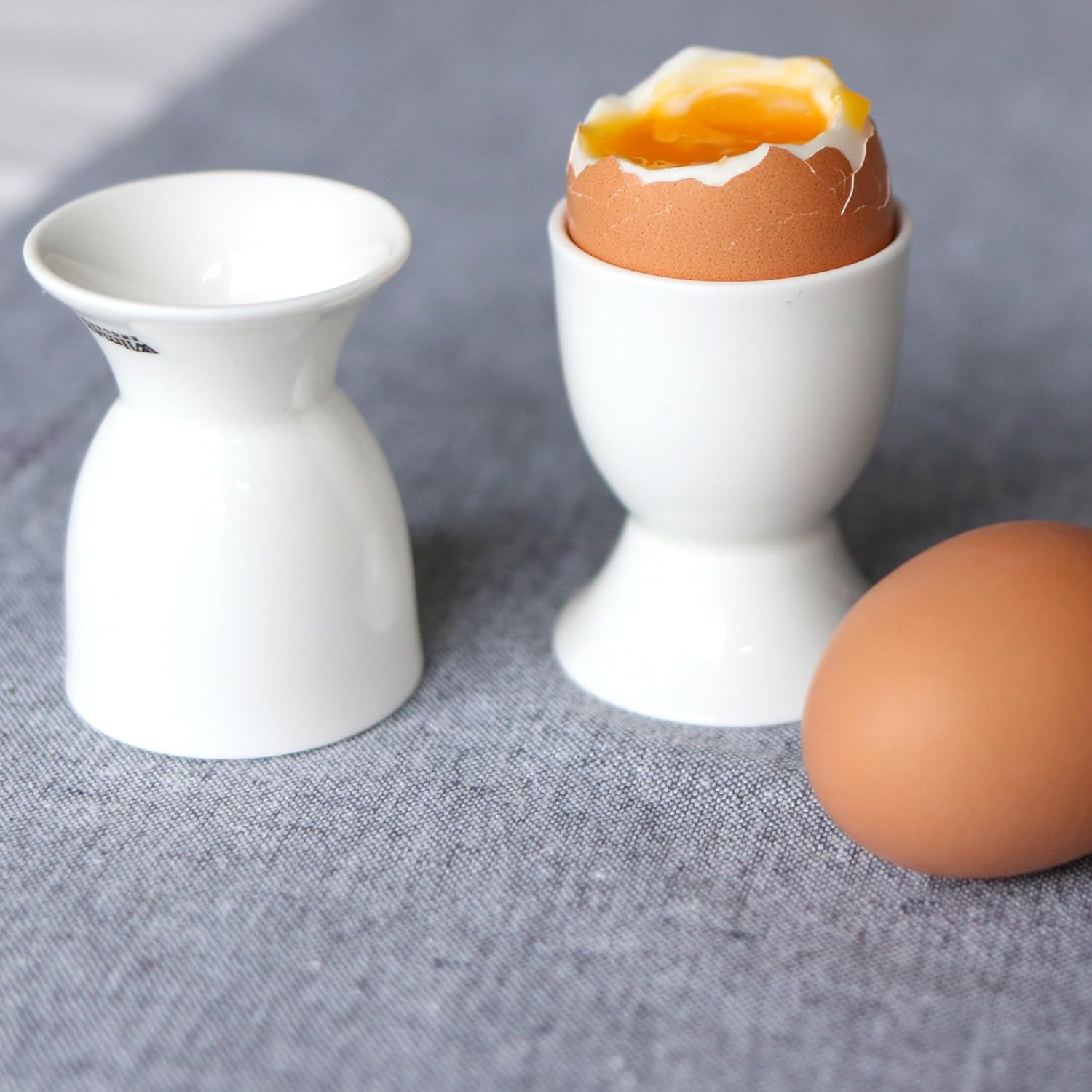 Wilmax Eierbecher 5 × 6,5 cm Weiß aus Porzellan