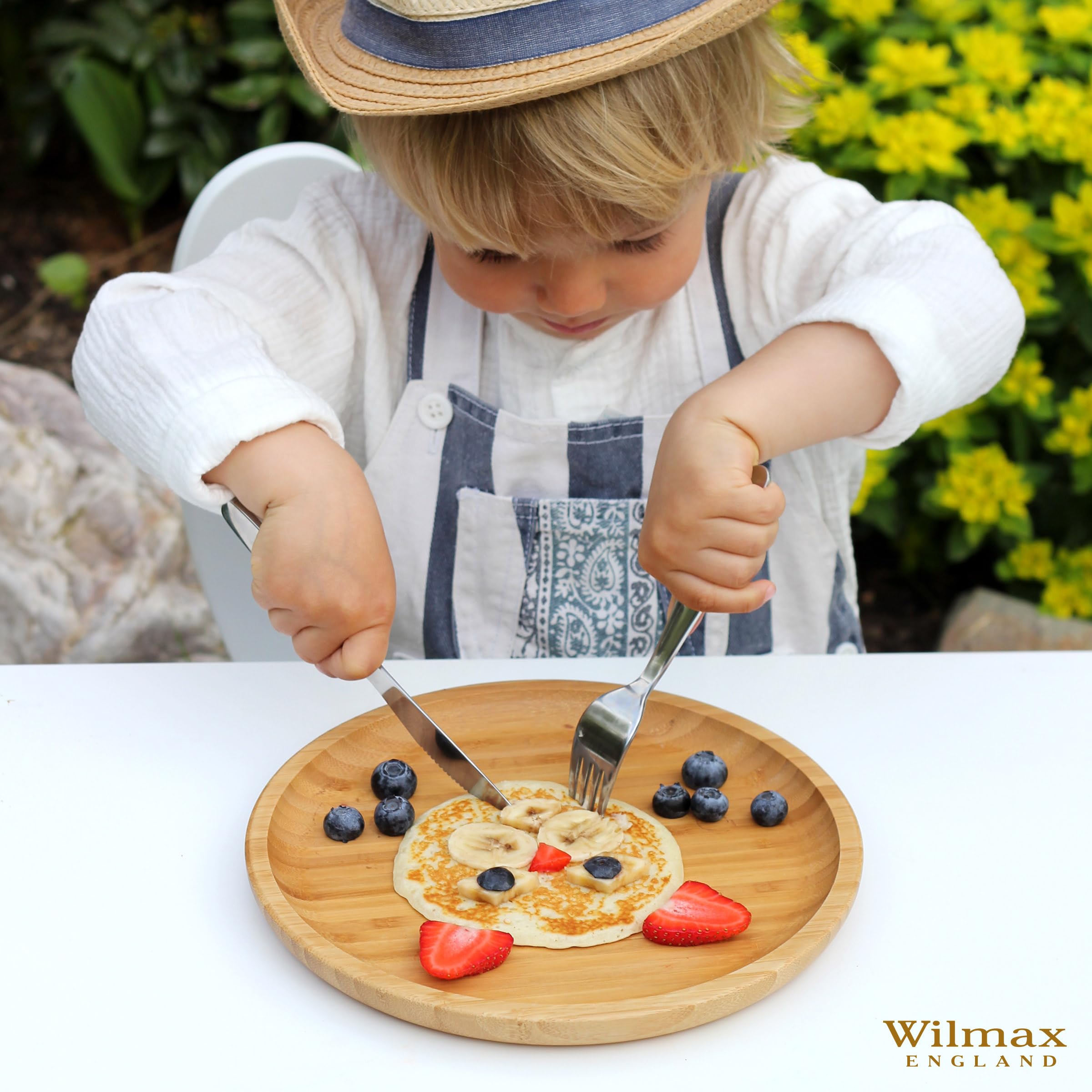 Wilmax WL-999901/4G Kinderbesteck-Set aus Edelstahl, 4 pcs