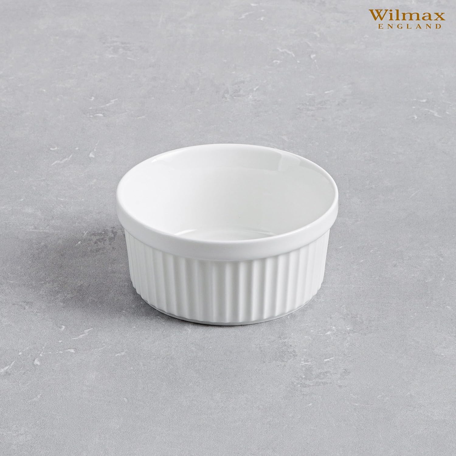 Wilmax Ramekin 270 ml Weiß aus Porzellan