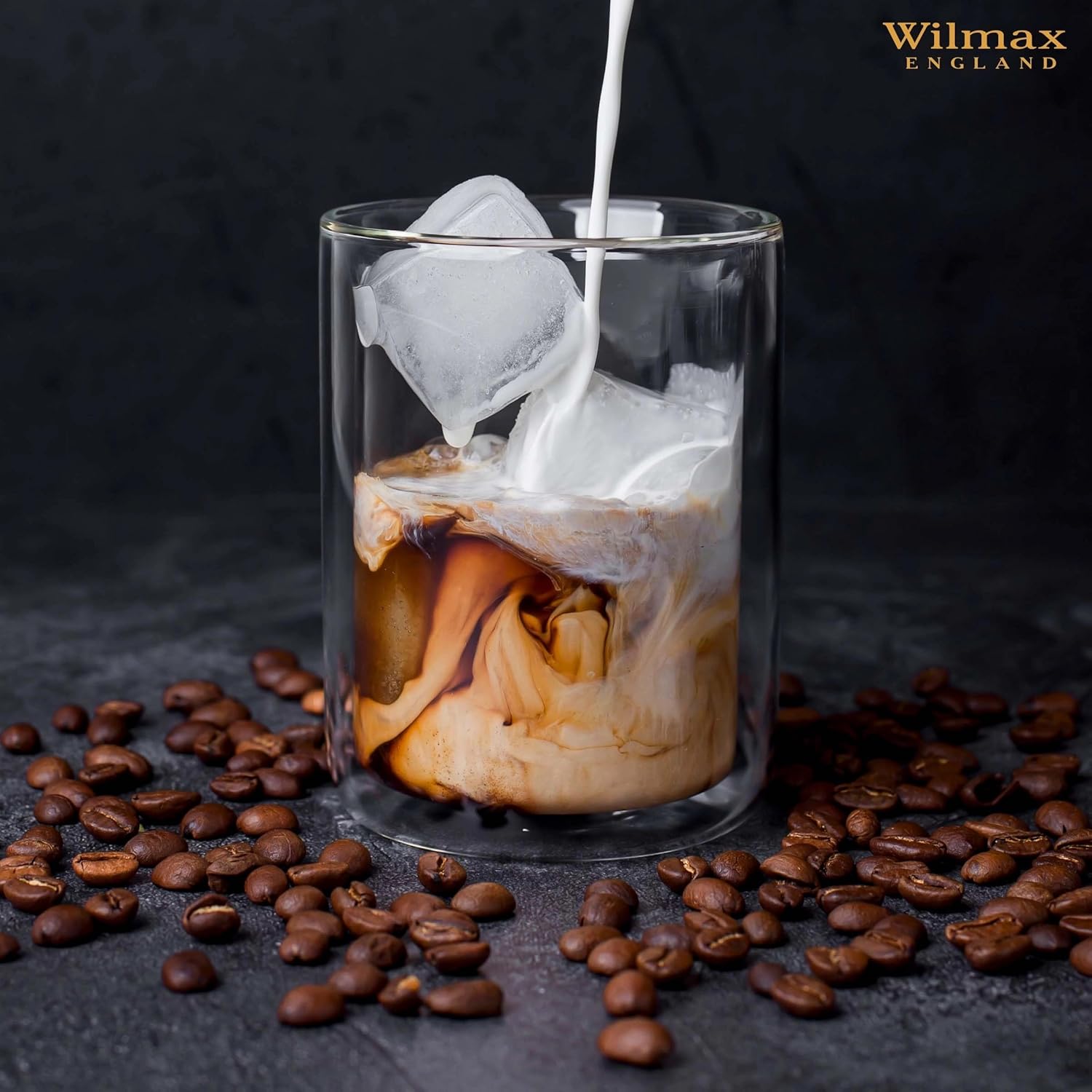 Wilmax Doppelwandiges Glas 300 ml Transparent