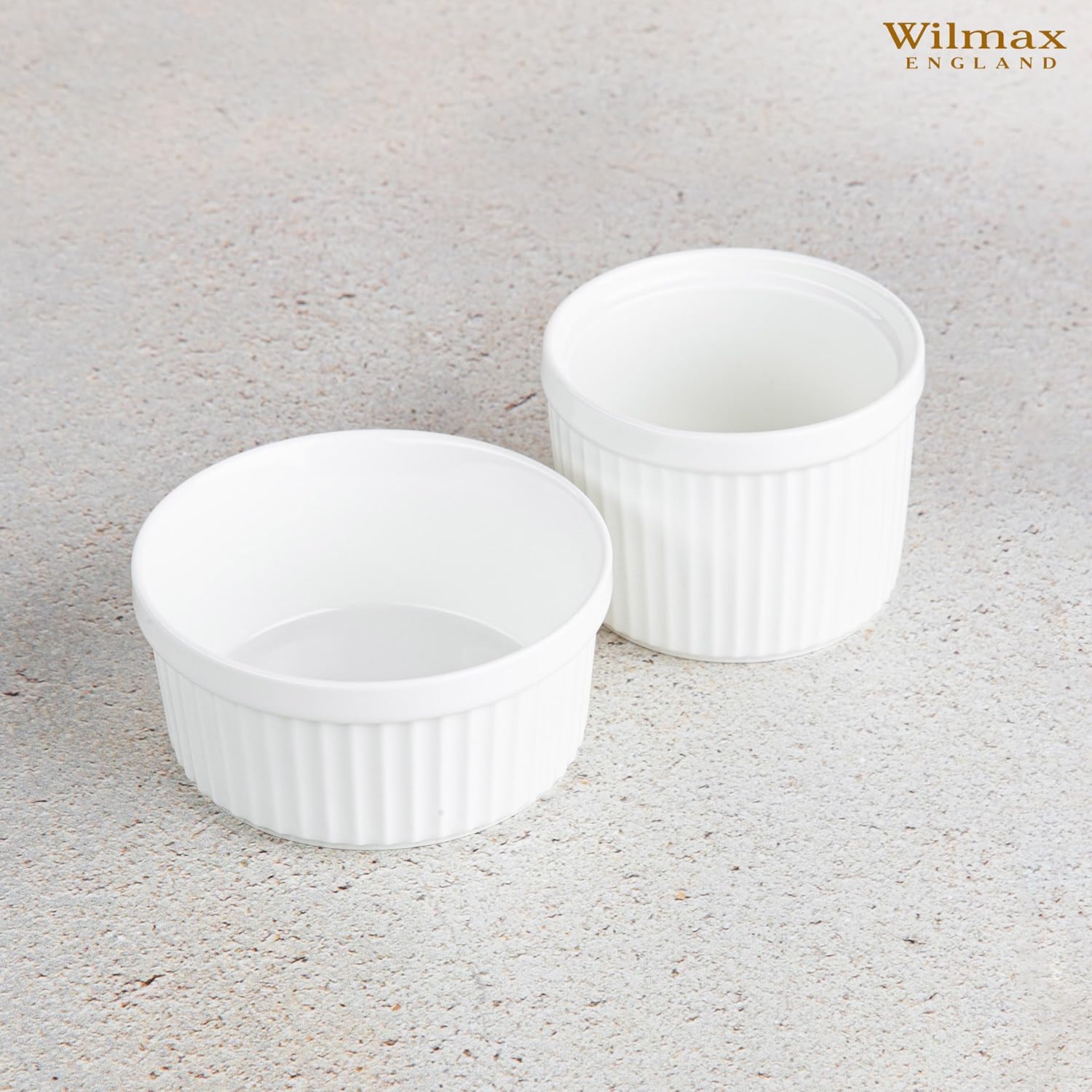 Wilmax Ramekin 270 ml Weiß aus Porzellan