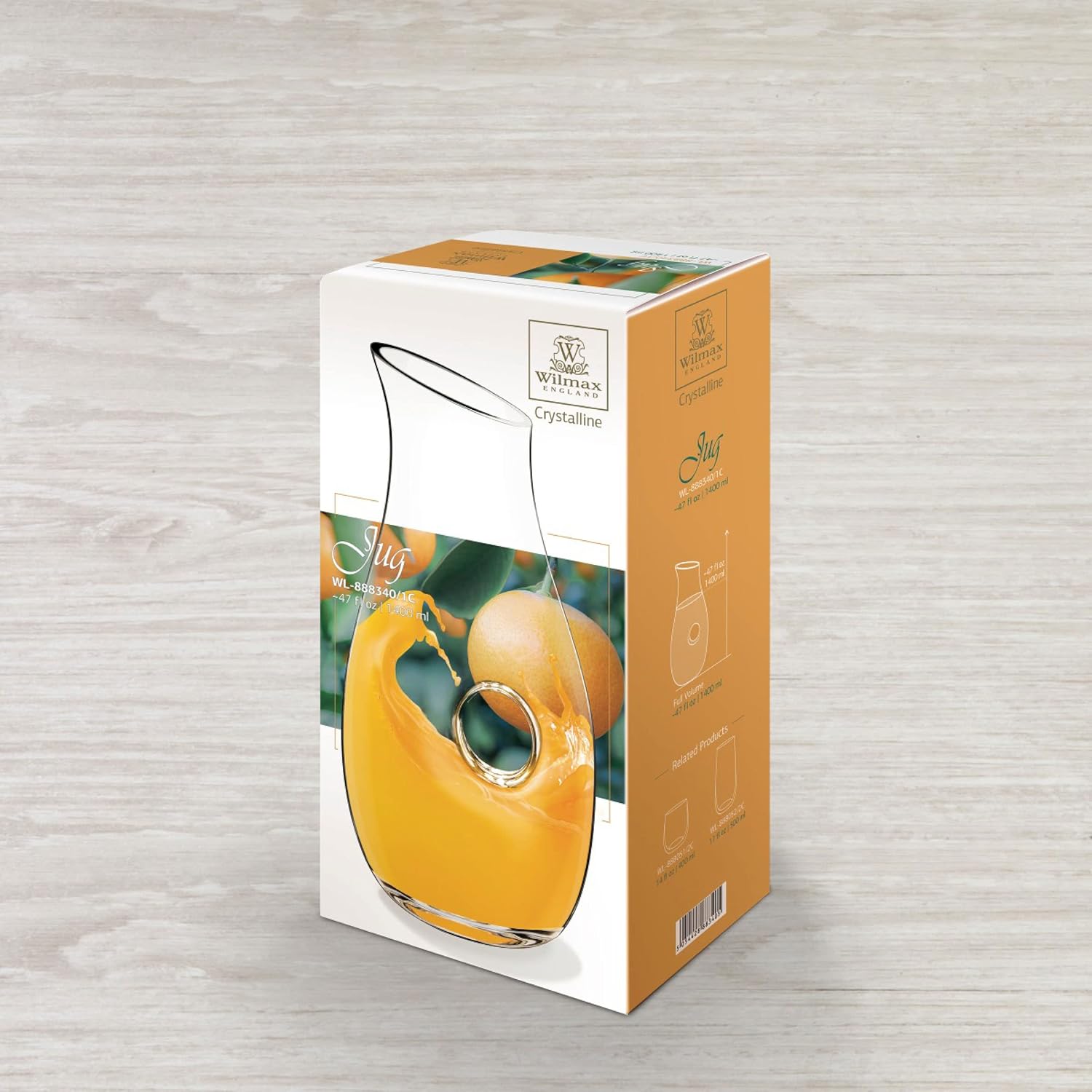 Wilmax Karaffe 1400 ml Kristallglas Transparent WL-888340/1C