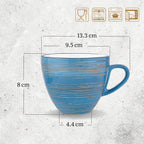 Wilmax Tasse 300 ml Blau Porzellan WL-669636/A