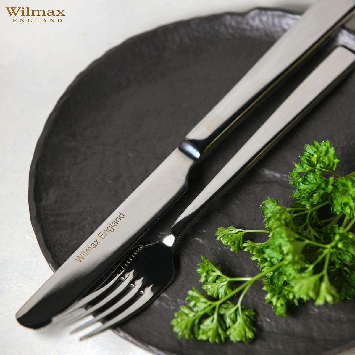 Wilmax Tafelmesser 23 cm Silber aus Edelstahl